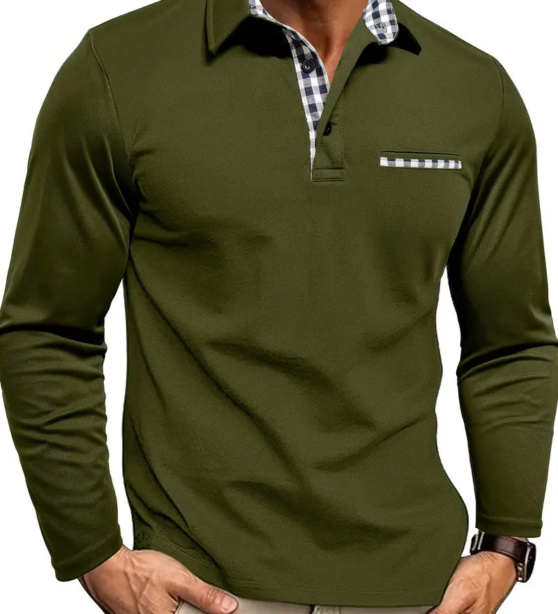 ADRIEN™ | POLO MANCHES LONGUES CLASSIQUE