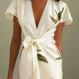 Aura | Robe Satin Botanique