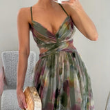 Claudia |™ Robe longue envoûtante avec imprimé floral