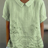 Lily | Chemise Brodée de Fleurs