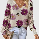 Aurelia | Pull élégant avec design floral