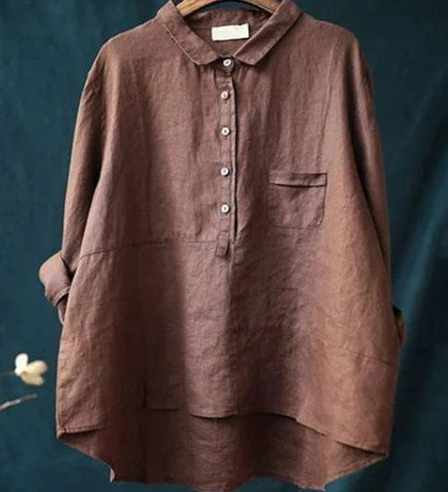 Elvie | Blouse Linne Élégante pour l'Été
