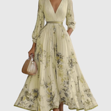 Rosalie – Robe longue plissée élégante