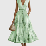 Rosalie – Robe longue plissée élégante