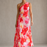 Yanira | Robe Plissée à Épaule Unique