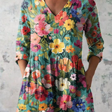 Nora | Blouse Longue avec Décolleté en V