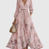 Rosalie – Robe longue plissée élégante