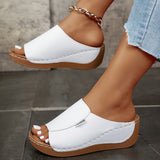 Isabelle | Mules compensées confortables