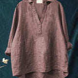 Andrea | Blouse d'été élégante en lin