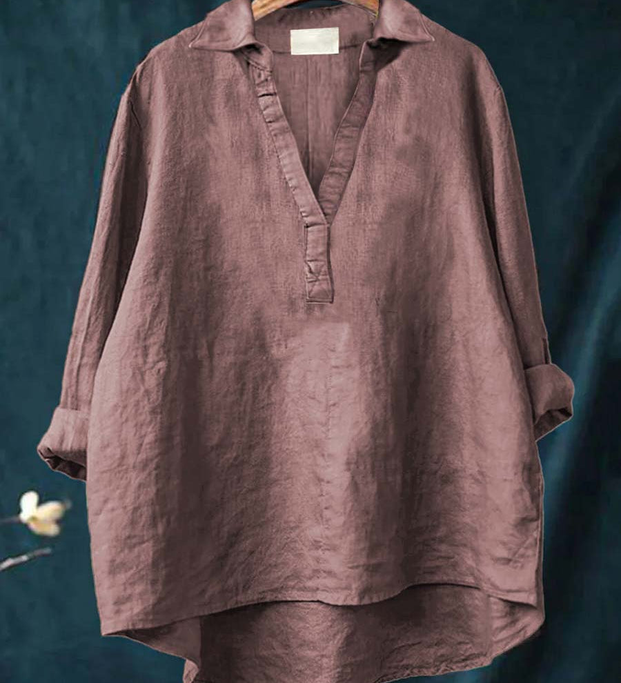 Andrea | Blouse d'été élégante en lin