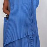 Sherry™ Midi Plissé Dress & Wide Leg Pant Set