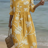 Geneviève – Robe décontractée à imprimé floral