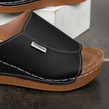 Isabelle | Mules compensées confortables