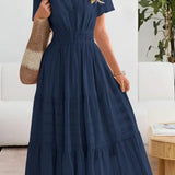 Emma | Robe maxi avec taille froncée