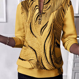 Anaïs-Claire | Sweat-shirt zippé imprimé décontracté