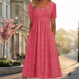 Amalia | Robe midi élégante avec silhouette croisée