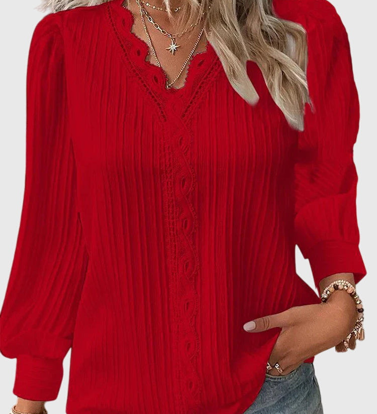 Andrea | Blouse Pullover Élégante