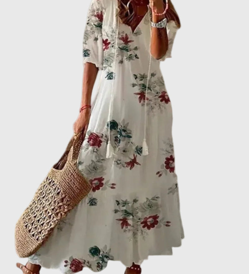 Amalia | Robe Maxi d'Été Vintage Boho