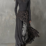 Bárbara | Robe maxi bohème à imprimé animal