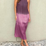 María | Robe maxi fluide avec dégradé élégant
