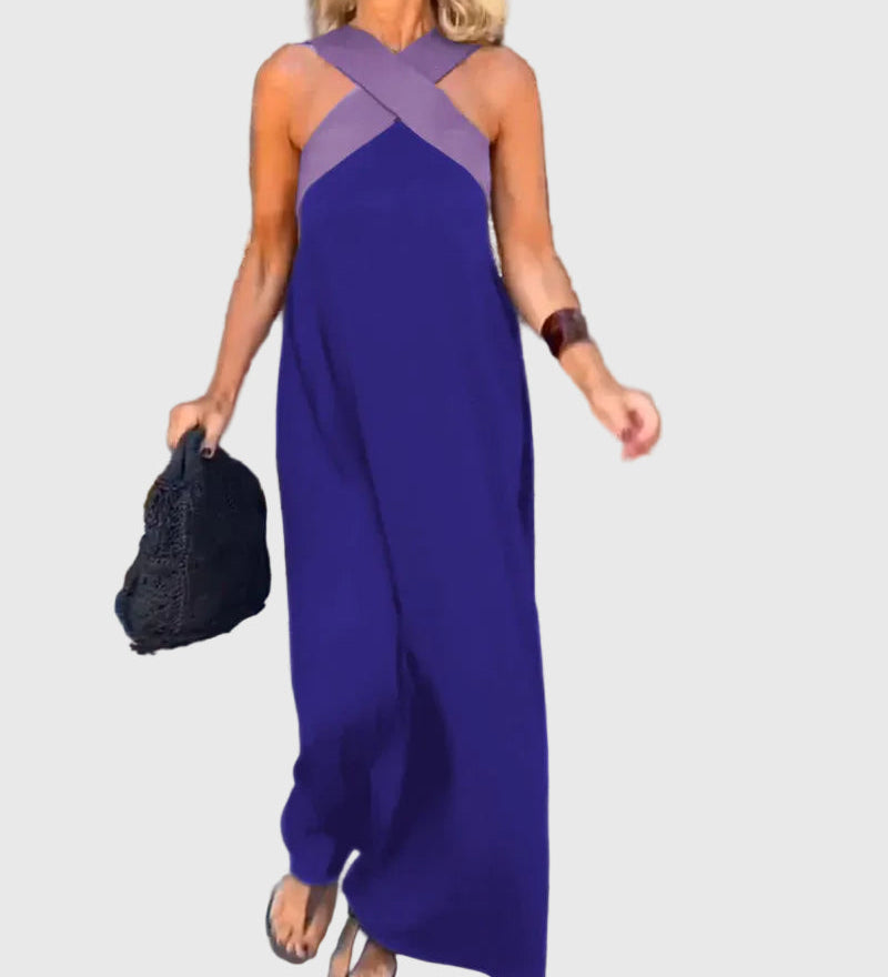 Elena | Robe Maxi Fluide Élégante