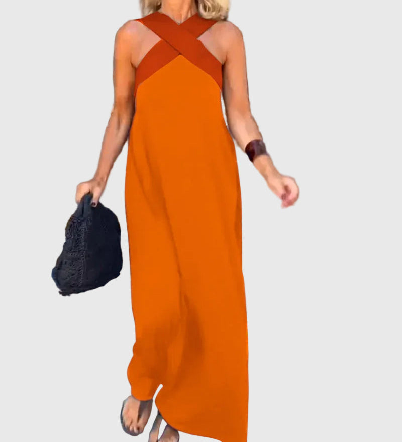 Elena | Robe Maxi Fluide Élégante