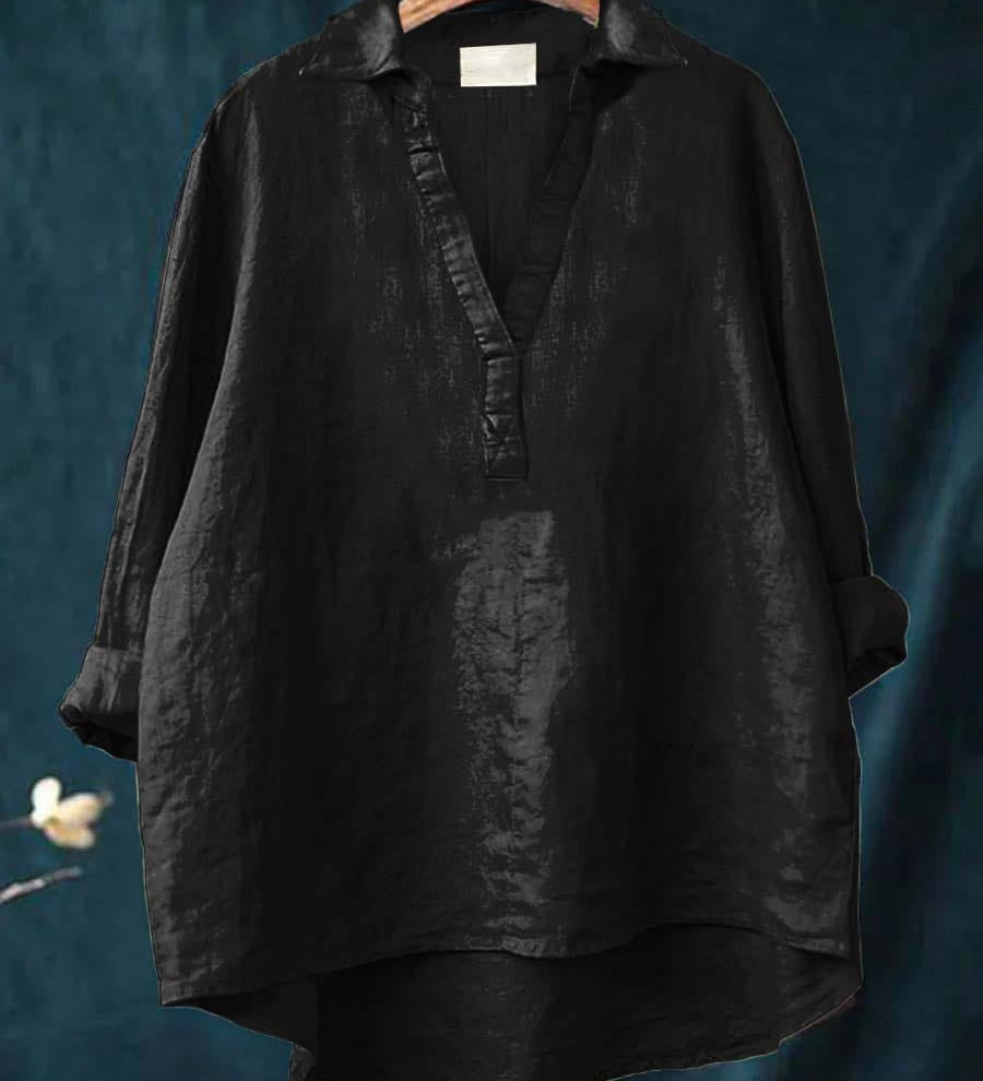 Andrea | Blouse d'été élégante en lin