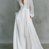Selena | Robe Maxi avec Boutons Frontaux Fluides