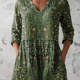 Julie | Longue Blouse à Col en V