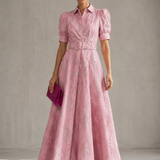 Aria | Robe Courte avec Manches Bouffantes