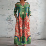 Judith | Robe Maxi Florale Vintage