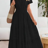 Emma | Robe maxi avec taille froncée