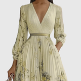 Rosalie – Robe longue plissée élégante