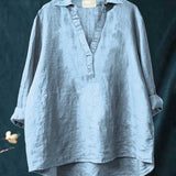 Andrea | Blouse d'été élégante en lin