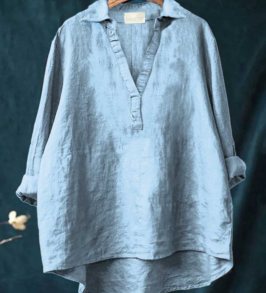 Andrea | Blouse d'été élégante en lin