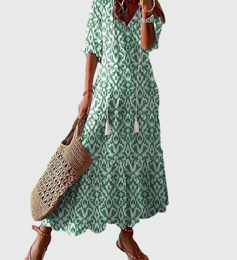 Amalia | Robe Maxi d'Été Vintage Boho