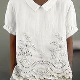 Lily | Chemise Brodée de Fleurs