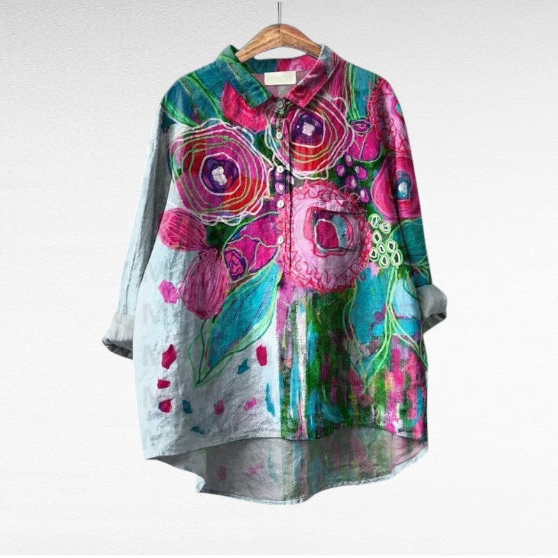 Thérèse | Blouse d'été élégante en lin