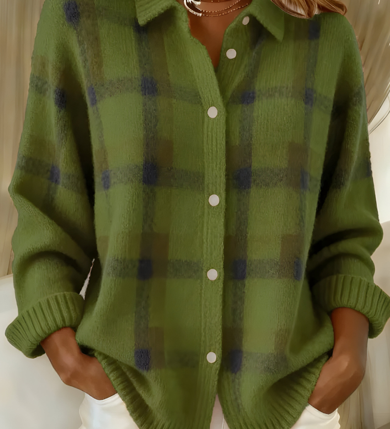 Aveline | Cardigan à Carreaux