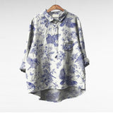 Claire | Blouse d'été élégante en lin
