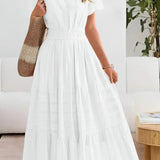 Emma | Robe maxi avec taille froncée