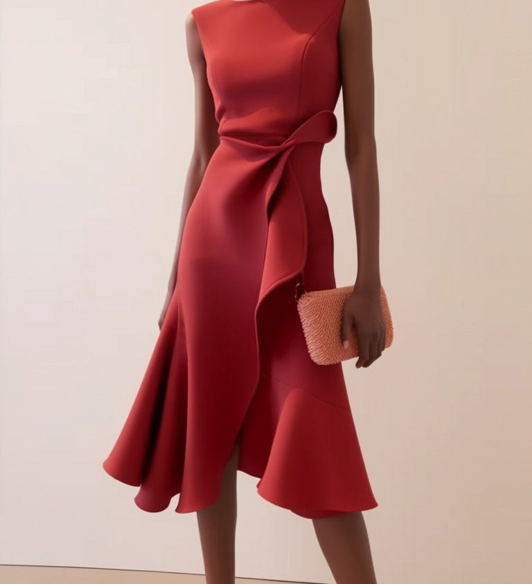 Darlene | Robe midi sophistiquée