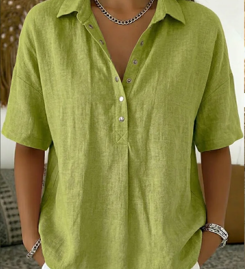 Nora – Blouse Krage Élégante