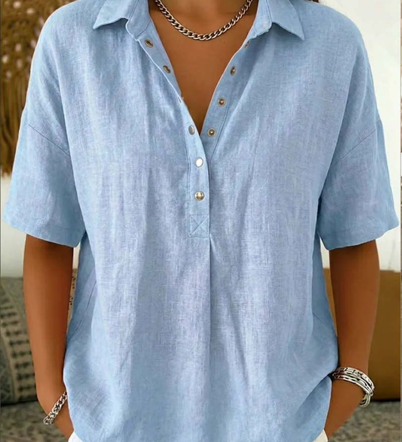 Nora – Blouse Krage Élégante