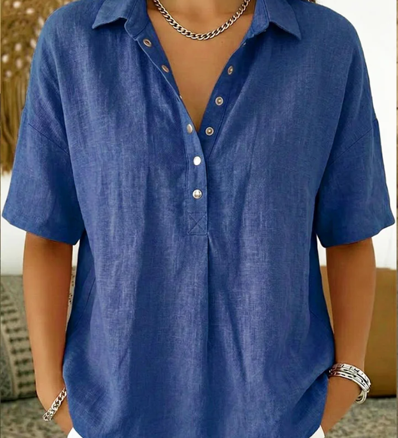 Nora – Blouse Krage Élégante