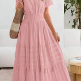 Emma | Robe maxi avec taille froncée