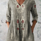 Elise | Blouse Longue avec Décolleté en V