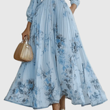 Rosalie – Robe longue plissée élégante