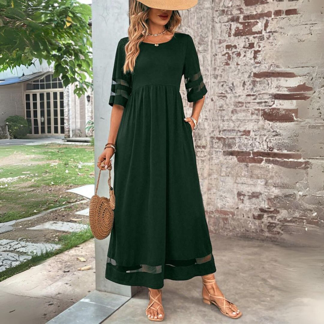 Aubrey™ | Robe midi flatteuse et lissante pour le ventre