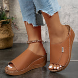 Isabelle | Mules compensées confortables